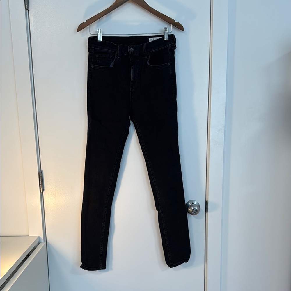 Rag & Bone Black Skinny Jeans Sleek Denim